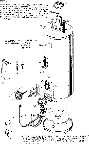 Replacement Parts Diagram and Parts List for 153335110  Kenmore Water Heater