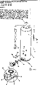 Replacement Parts Diagram and Parts List for 153335712  Kenmore Water Heater