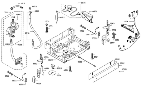 Part Location Diagram of 00654781 Bosch Power Module