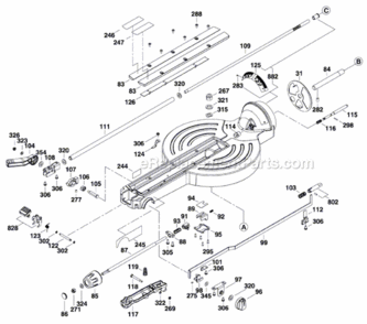 Page B Diagram and Parts List for 3601F65010 Bosch