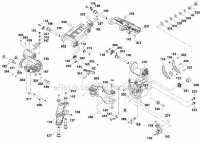 Page C Diagram and Parts List for 3601F65010 Bosch