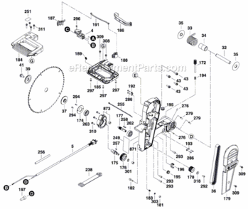 Page D Diagram and Parts List for 3601F65010 Bosch