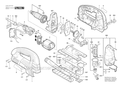 Part Location Diagram of 2607200670 Bosch Tool SWITCH