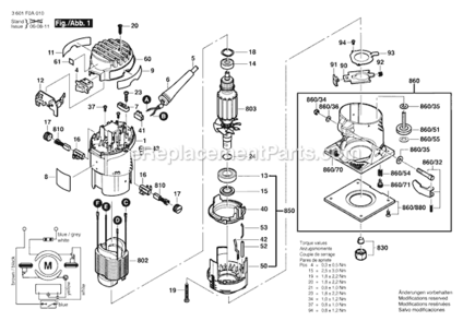 Part Location Diagram of 2609110306 Bosch Tool SPRING