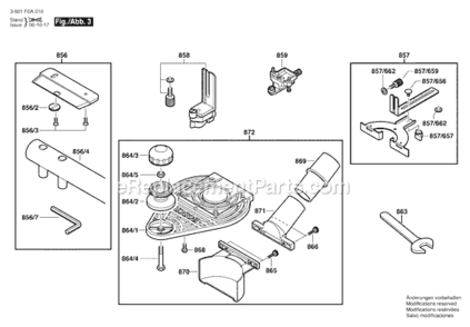 Part Location Diagram of 2609100423 Bosch Tool HANDLE