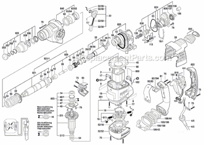 Part Location Diagram of 1610590020 Bosch Tool HOLDING JACKET