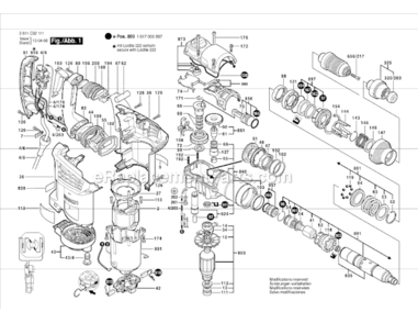 Part Location Diagram of 1610284002 Bosch Tool BELLOWS