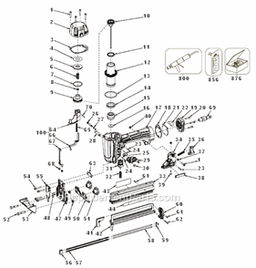 Part Location Diagram of 180198 DeWALT PUSHER