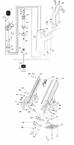 Part Location Diagram of UB4112.3 DeWALT PIN- DOWEL .250 X .7