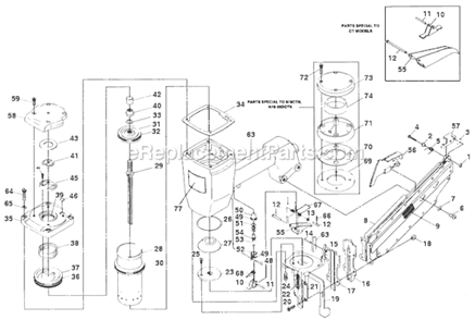Part Location Diagram of 159919 DeWALT LABEL, WARNING, MIIICNCT