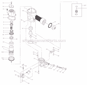 Part Location Diagram of N80161 DeWALT PISTON STOP