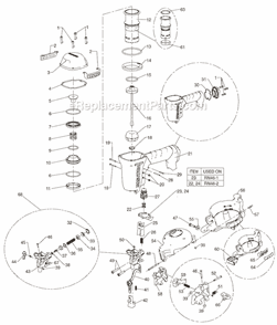 Part Location Diagram of 149874 DeWALT SPRING-DEPTH ADJUST