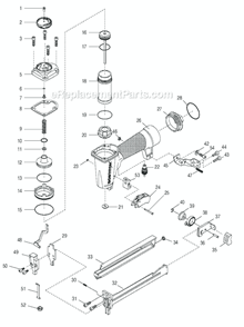 Part Location Diagram of S06P001500 DeWALT O-RING
