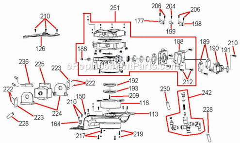 Page C Diagram and Parts List for  Breville Espresso Machine