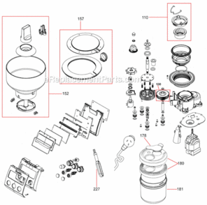 Page A Diagram and Parts List for  Breville Coffee Grinder