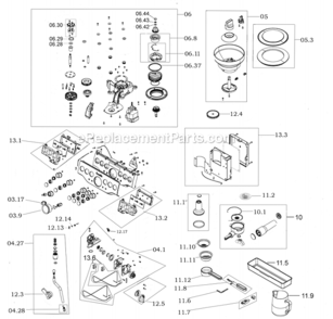 Part Location Diagram of BES870XL06.37 Breville Seal For Upper Conical Burr