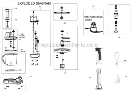 Part Location Diagram of SP0002841 Breville Spindle For Attachments