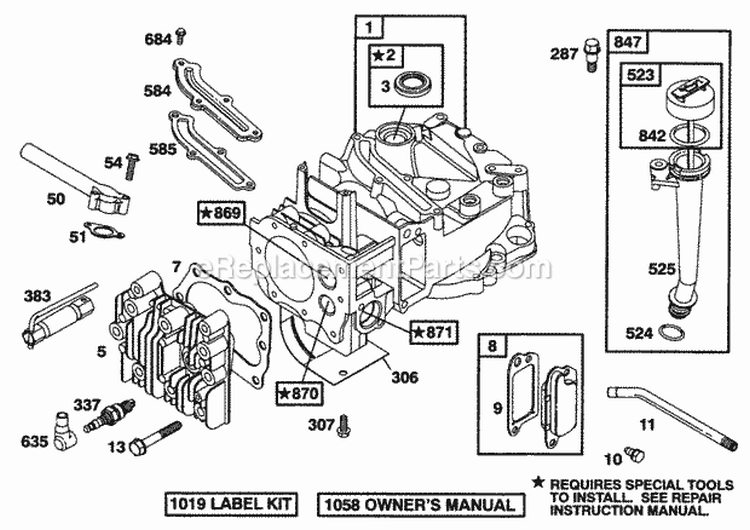 Briggs & Stratton 797503 Lawn & Garden Equipment Engine Intake