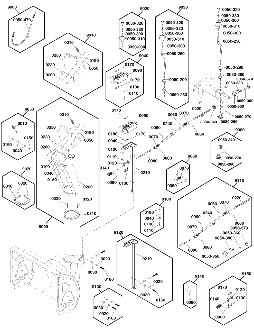 Briggs and Stratton S1224 (1697355-01)(2020) Snow Blower - OEM Parts ...