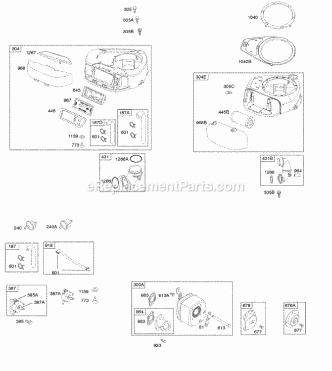 Briggs and Stratton 31P777-0348-E1 Engine - OEM Parts ...