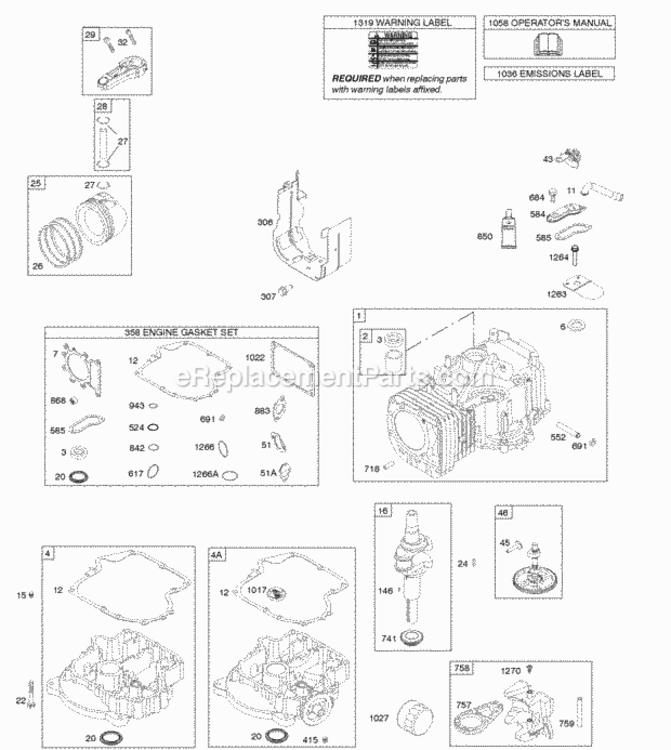 Briggs and Stratton 31P777-0348-E1 Engine - OEM Parts ...