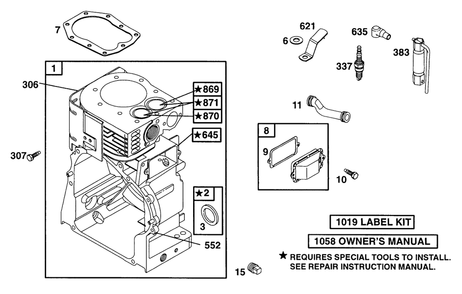 Briggs and Stratton 252412-0221-XX Engine - OEM Parts ...