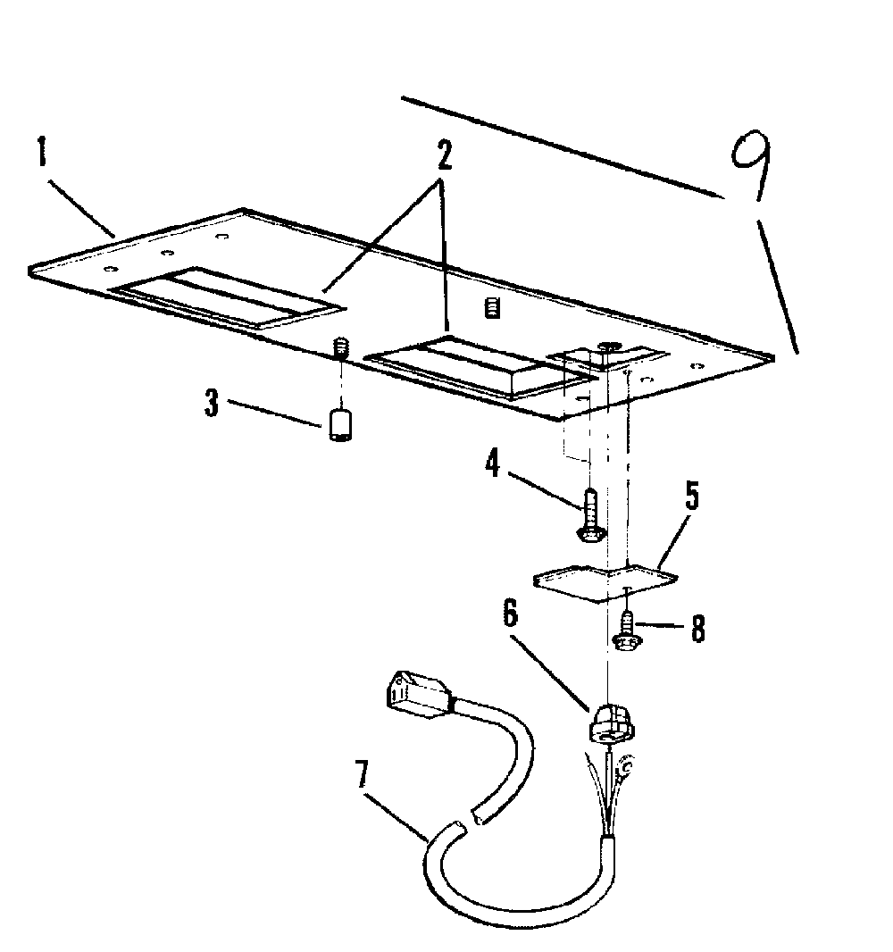 Blower p12 plate Diagram and Parts List for  Broan Range Hood