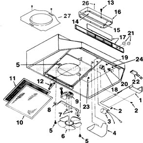 Part Location Diagram of S99091029 Broan Nameplate