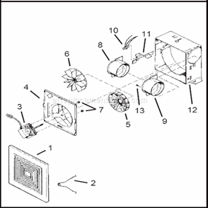 Part Location Diagram of S99770027 Broan 100 Watt Socket