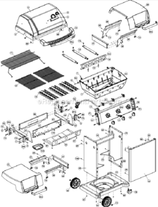Part Location Diagram of 10184-E741 Broil King Support-Side Shelf-Right