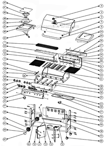 Page A Diagram and Parts List for  Broil-Mate Grill