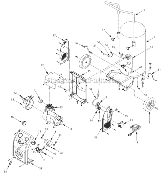 Campbell Hausfeld HL021300AV Rubber Foot Kit - Jacks Small