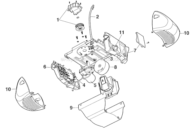 Page A Diagram and Parts List for  Chamberlain Garage Door Opener