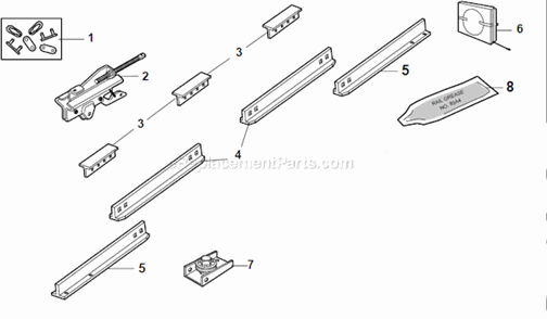 Page A Diagram and Parts List for  Chamberlain Garage Door Opener