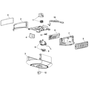 Part Location Diagram of 041A7276 Chamberlain Wear Pads