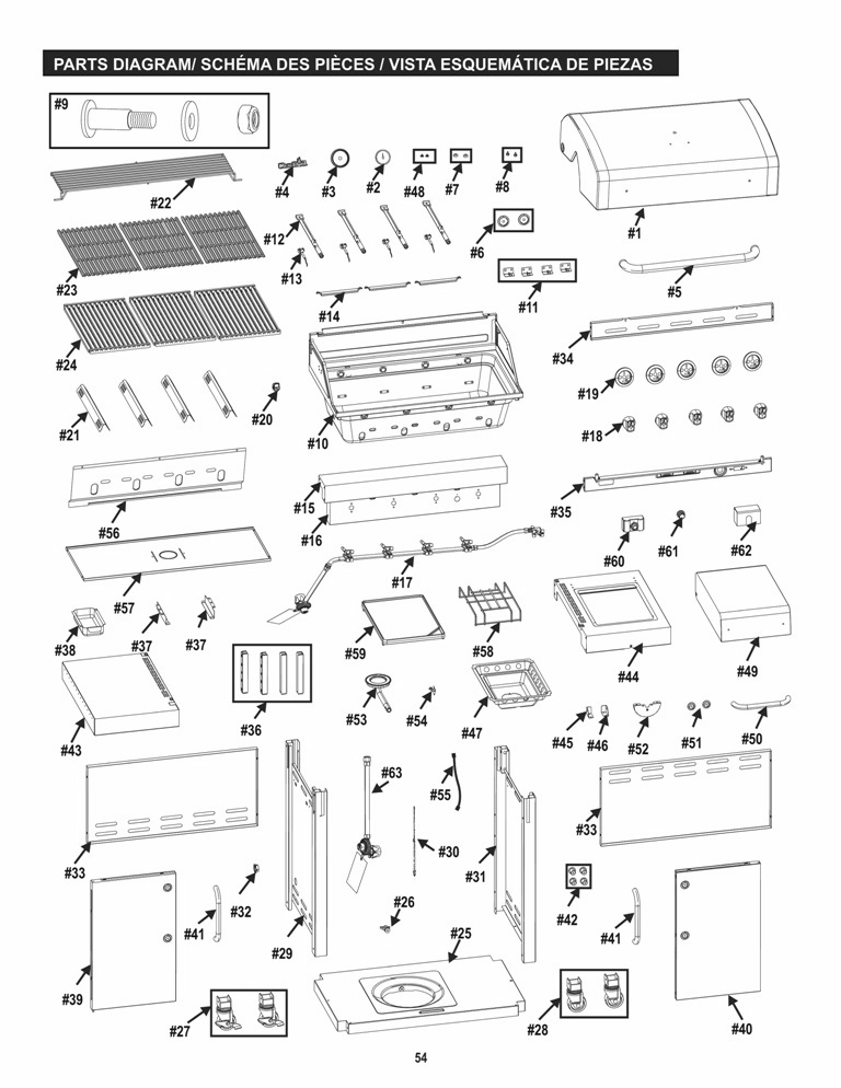 Diagram Diagram and Parts List for 2016 Char-Broil Grill