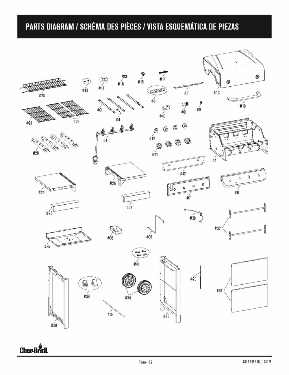 Diagram Diagram and Parts List for 2019 Char-Broil Grill