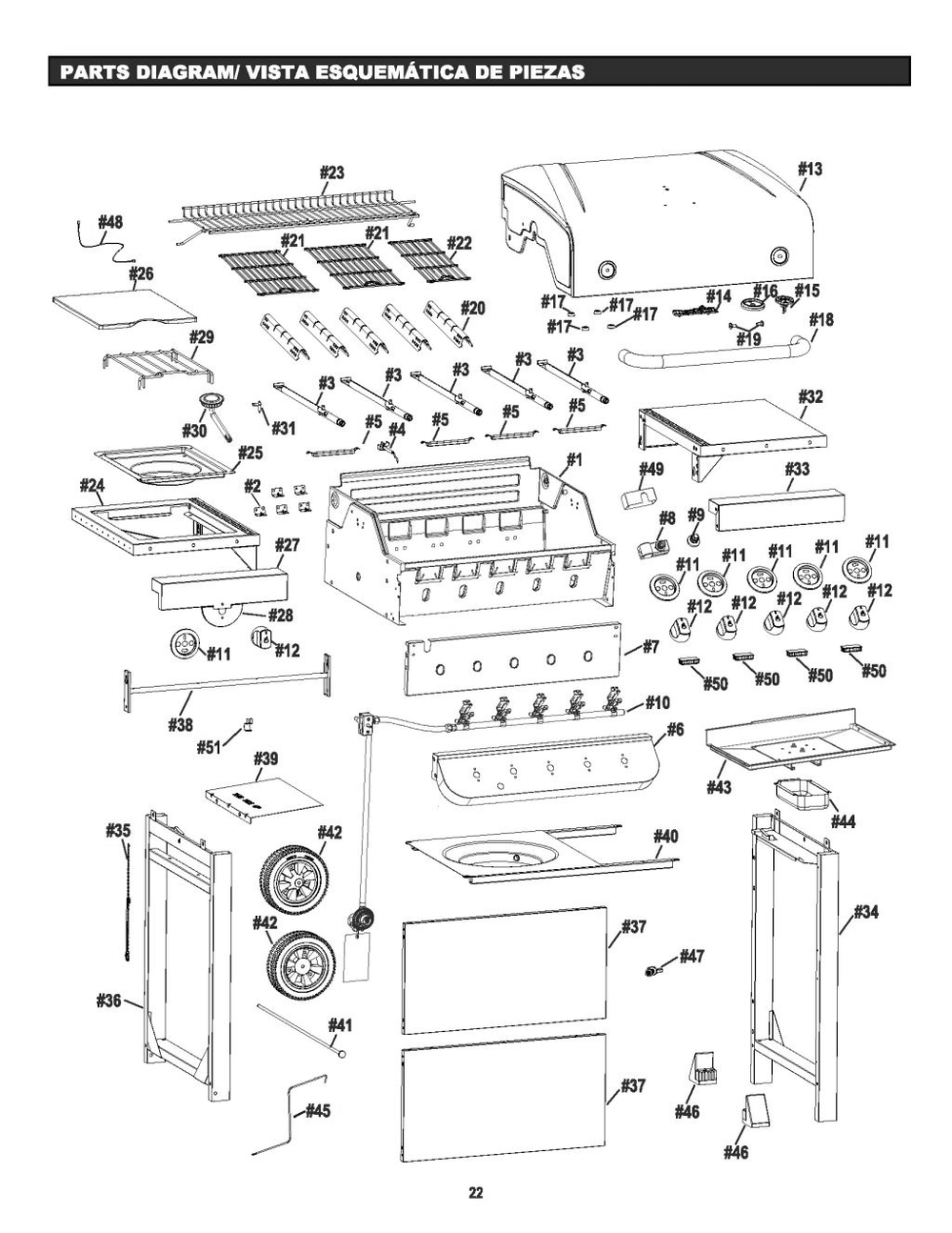 Diagram Diagram and Parts List for 2019 Char-Broil Grill