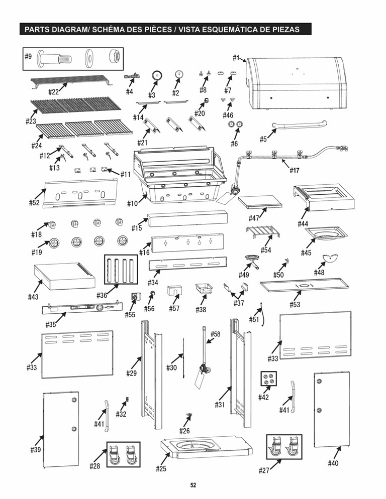 Diagram Diagram and Parts List for 2016 Char-Broil Grill