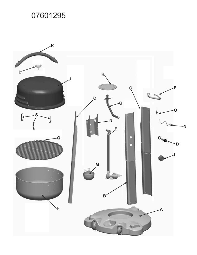 Diagram Diagram and Parts List for  Char-Broil Grill