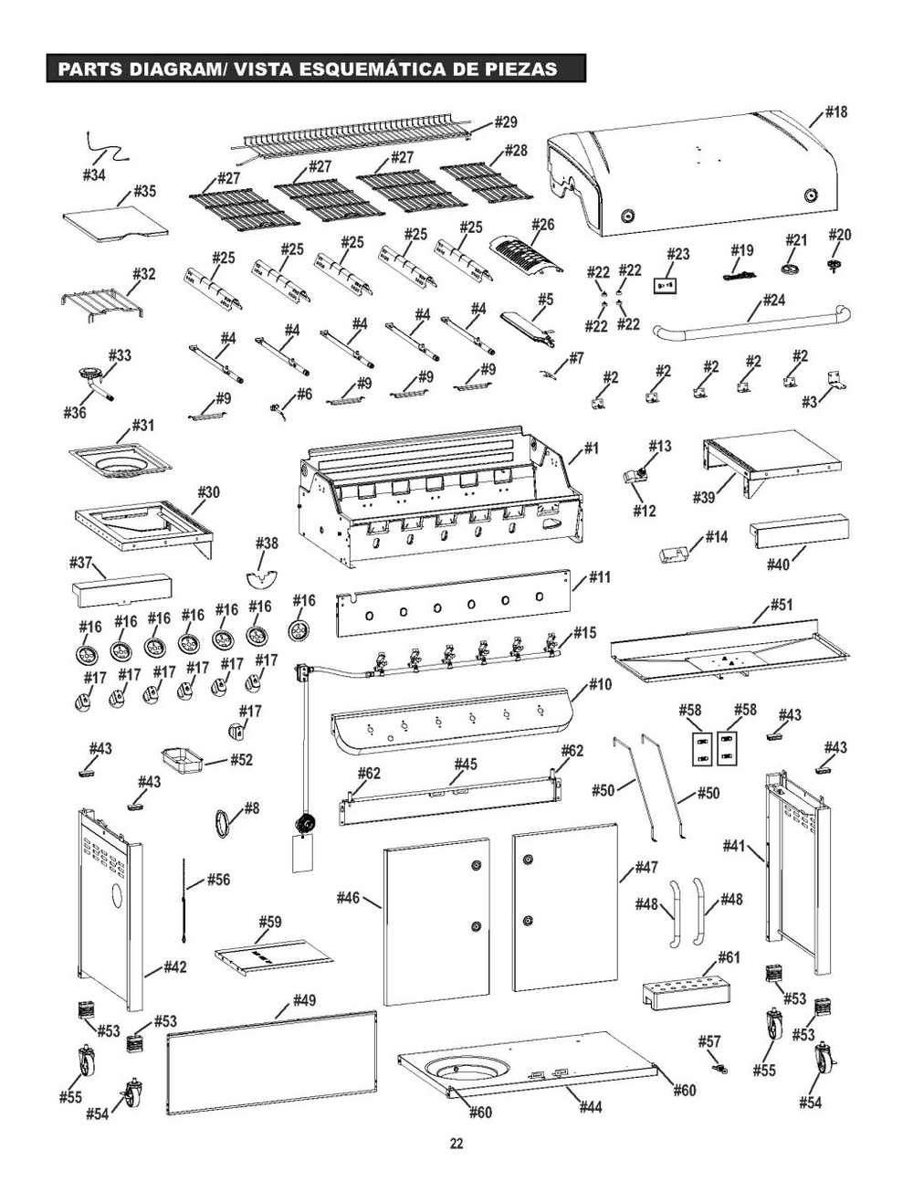 Diagram Diagram and Parts List for 2019 Char-Broil Grill