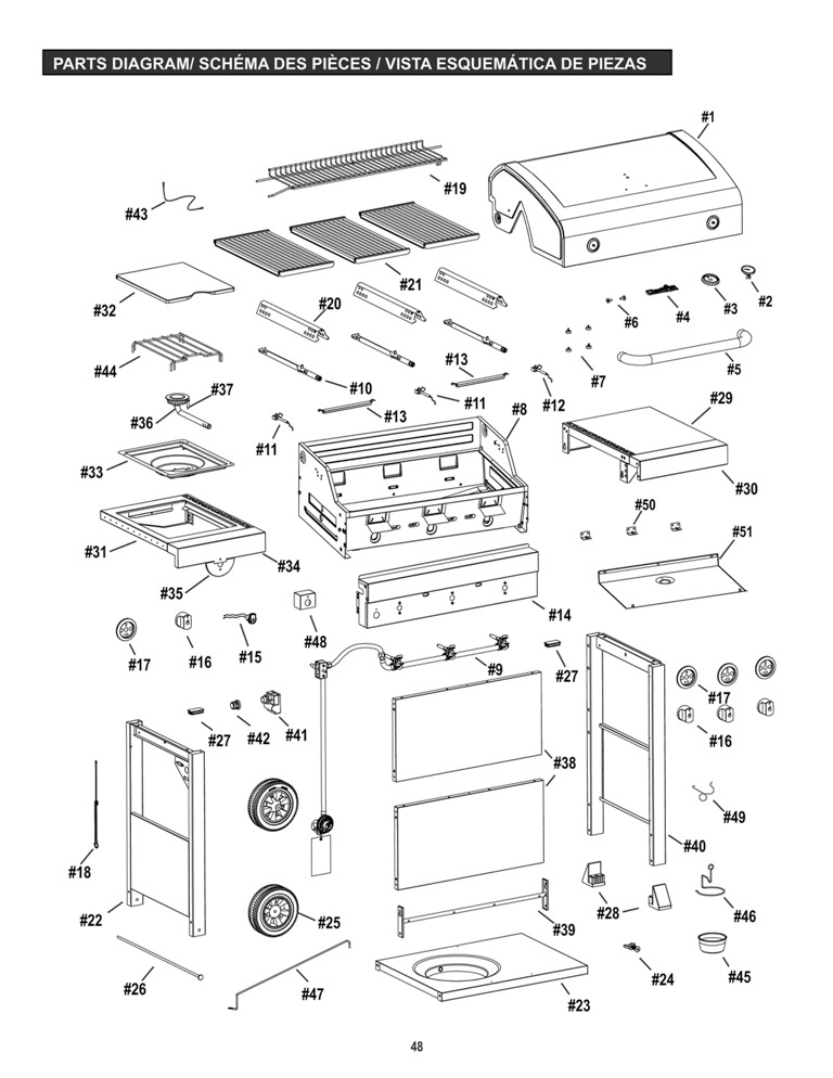 Diagram Diagram and Parts List for 2016 Char-Broil Grill