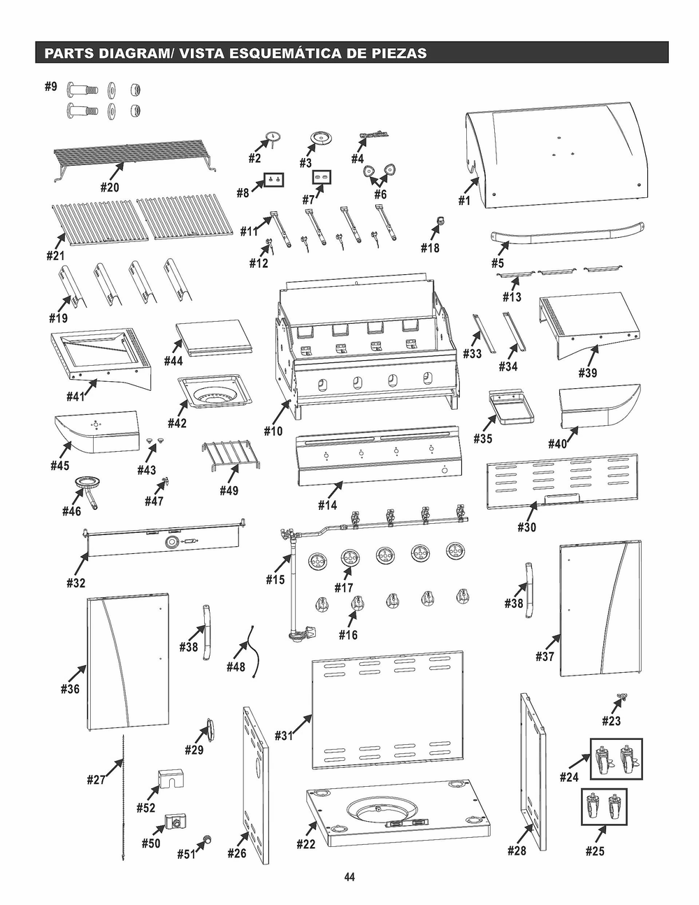 Diagram Diagram and Parts List for 2017 Char-Broil Grill