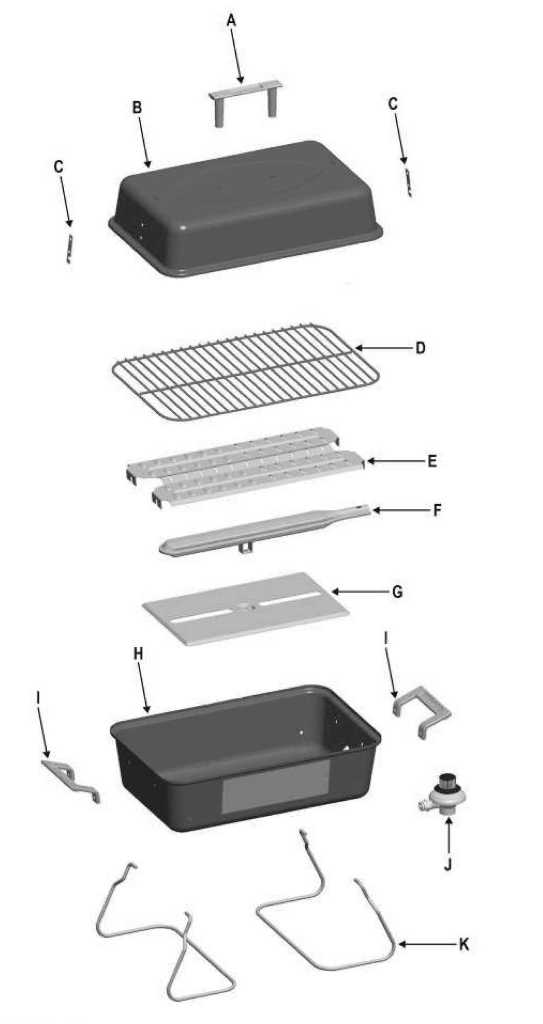 Diagram Diagram and Parts List for  Char-Broil Grill