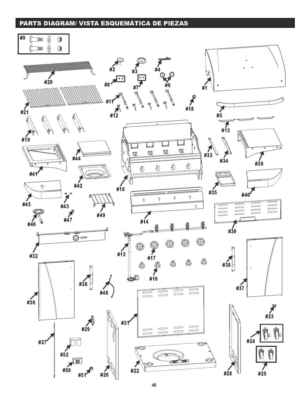 Diagram Diagram and Parts List for 2018 Char-Broil Grill