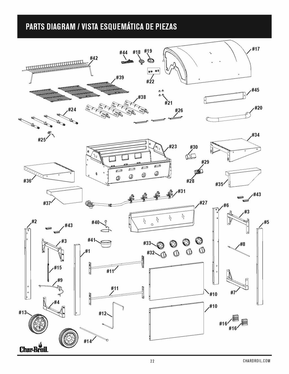 Diagram Diagram and Parts List for 2019 Char-Broil Grill
