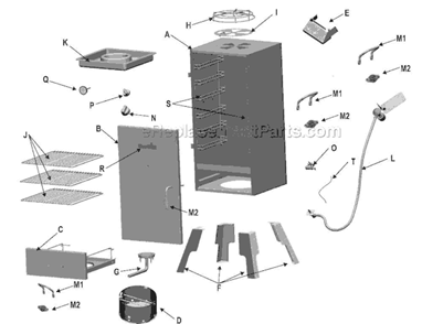 Part Location Diagram of 29101397 Char-Broil Hose Valve Regulator