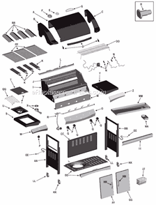 Part Location Diagram of 80000445 Char-Broil Cooking Grate, Porcelain Coate