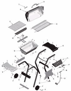 Part Location Diagram of 4153713 Char-Broil Ignitor