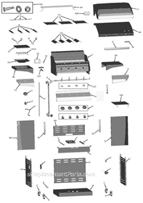 Part Location Diagram of G515-0030-W1 Char-Broil Battery Cap, F/ Electronic Ign